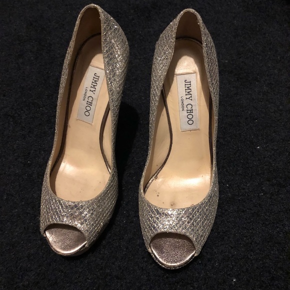 Jimmy Choo size 36.5 Gold - Picture 1 of 3